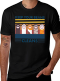 Keep Your Beans Clean T-Shirt | Cute Cat Paw Design product image 1