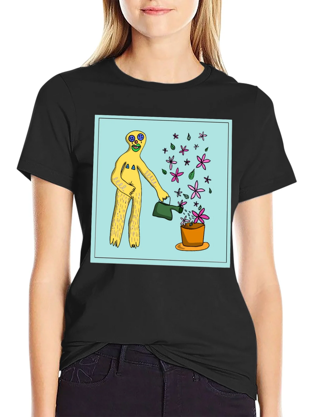Surreal Gardener Graphic T-Shirt - Black product image 2