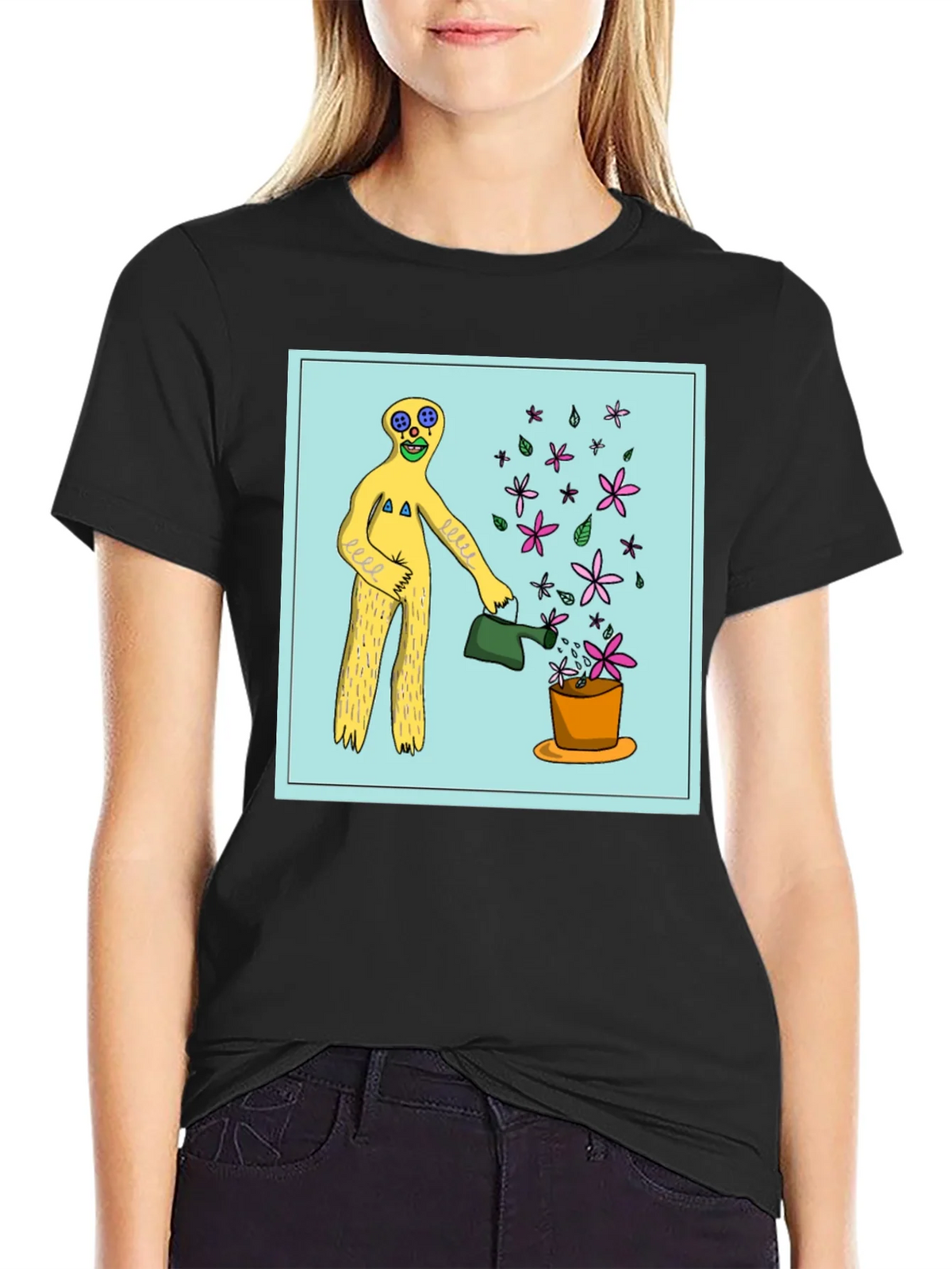 Surreal Gardener Graphic T-Shirt - Black product image 2