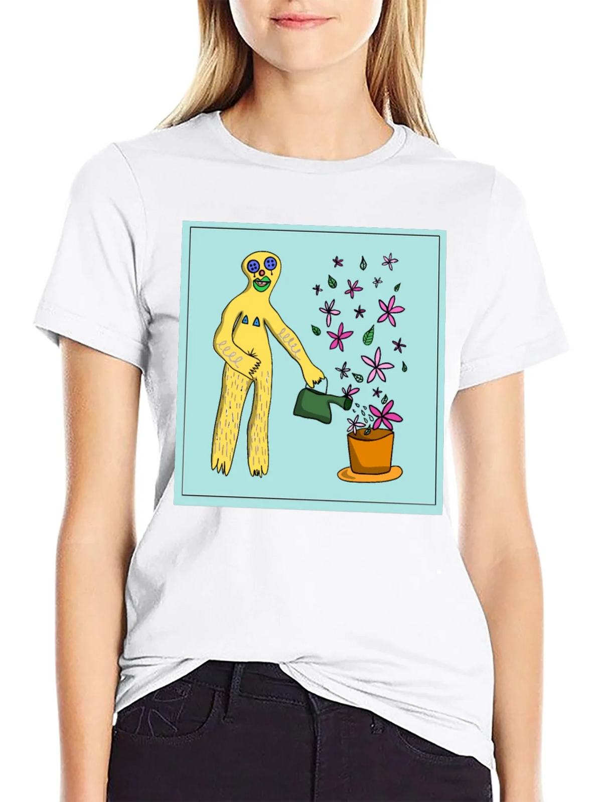 Surreal Gardener Graphic T-Shirt - Black product image 7