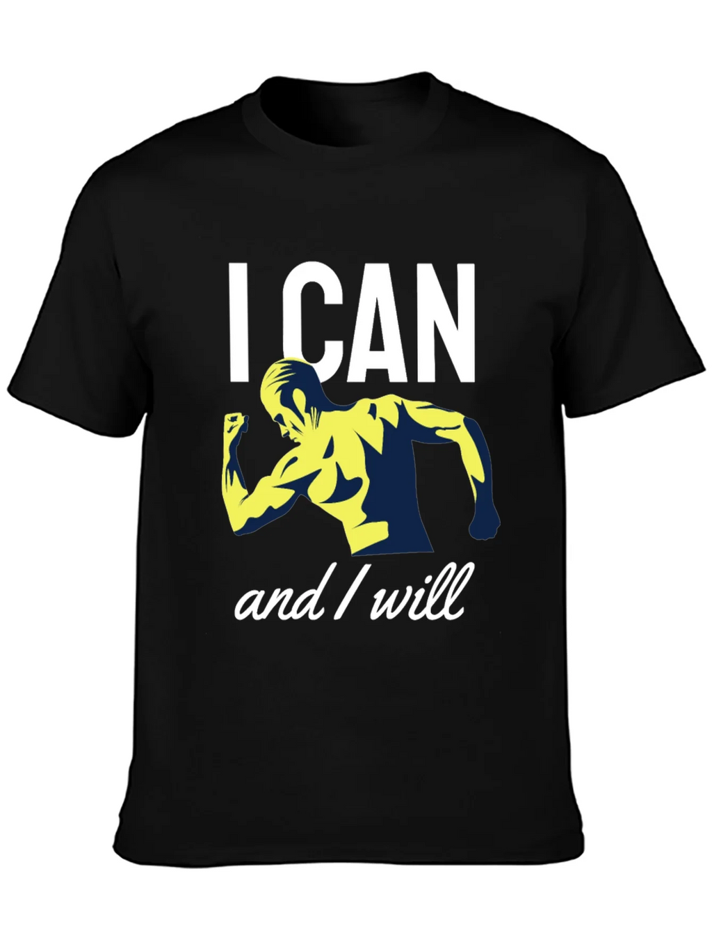 I CAN and I WILL Motivational Gym T-Shirt product image 3