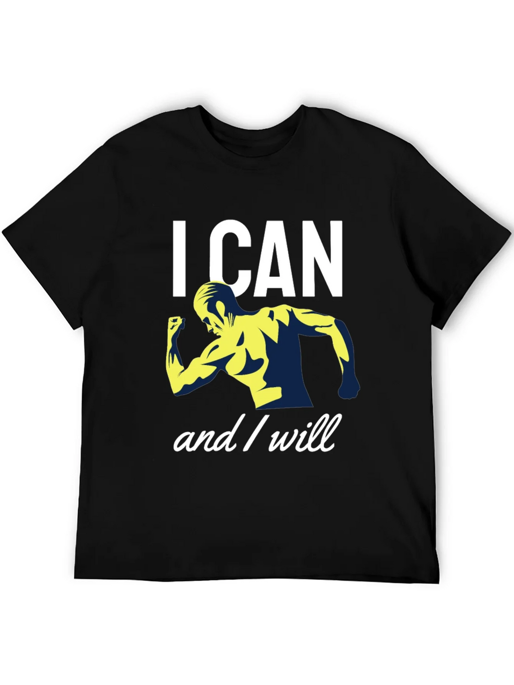 I CAN and I WILL Motivational Gym T-Shirt product image 5