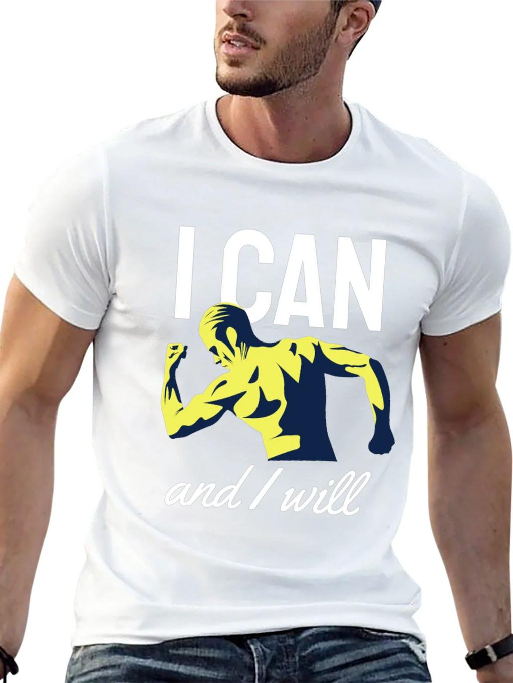 I CAN and I WILL Motivational Gym T-Shirt product image 12
