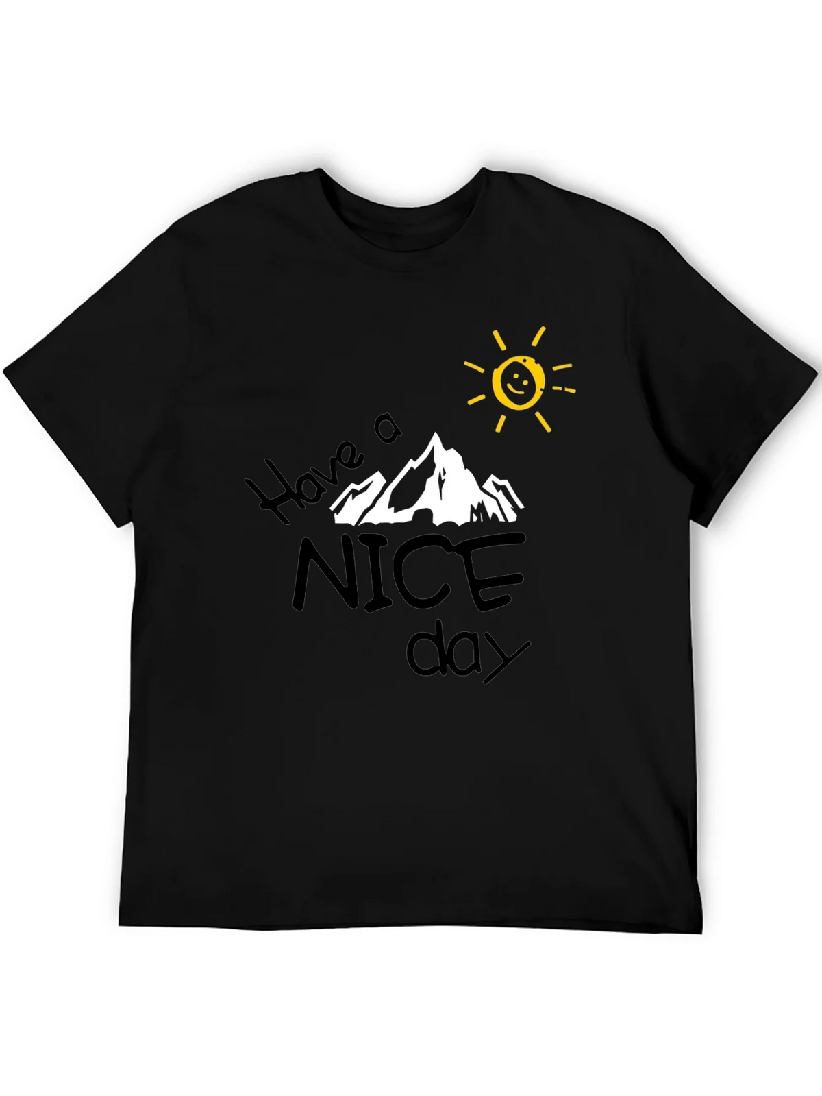 Have A Nice Day Graphic Tee - Black product image 2