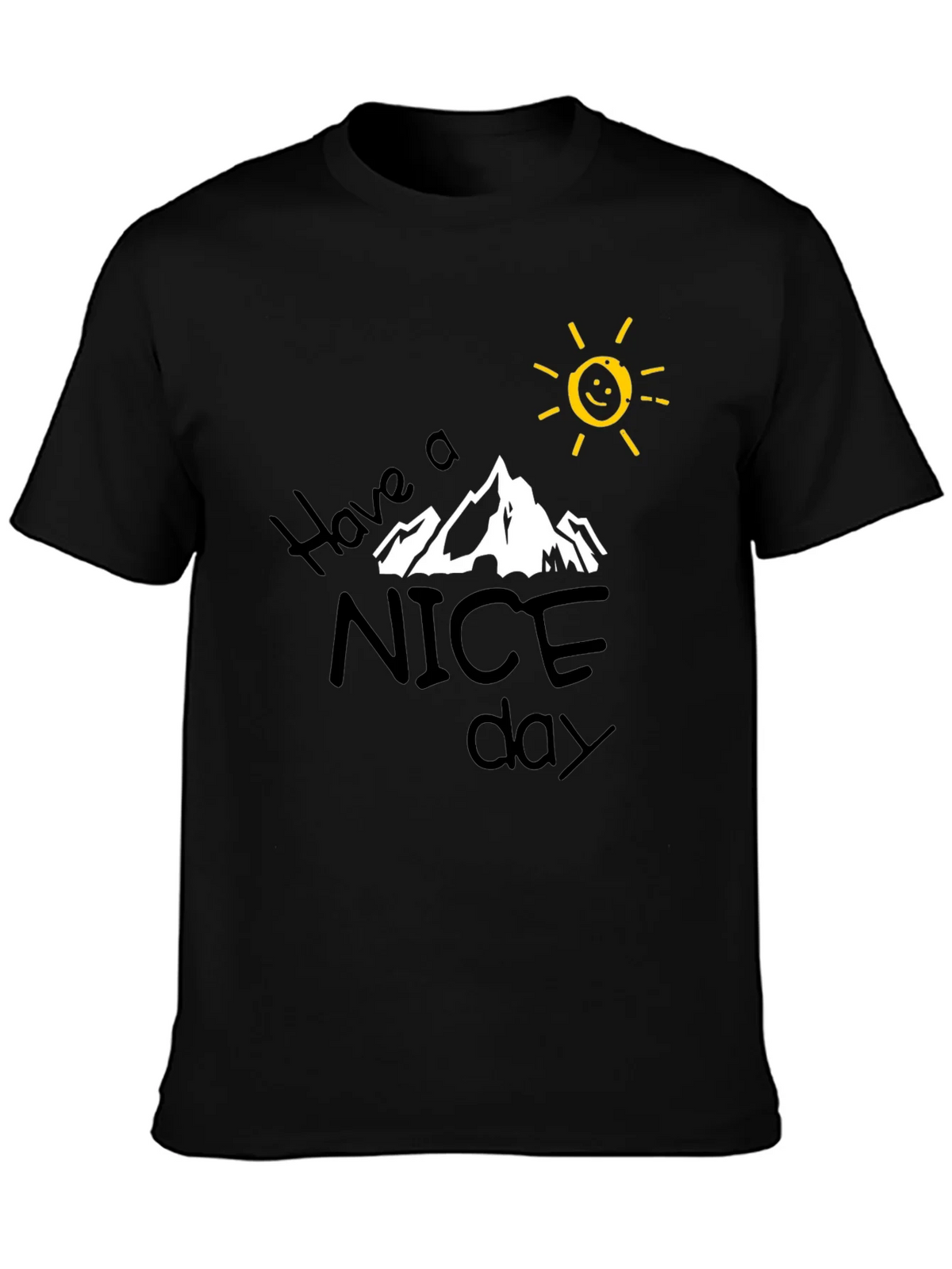 Have A Nice Day Graphic Tee - Black product image 1