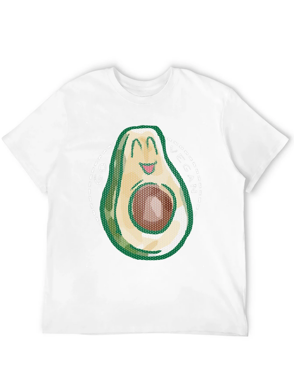 Go Vegan Avocado T-Shirt - Mens Black Tee product image 11