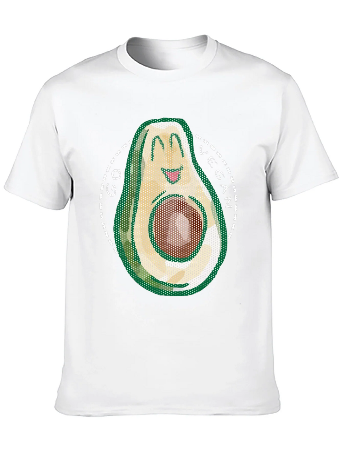 Go Vegan Avocado T-Shirt - Mens Black Tee product image 9