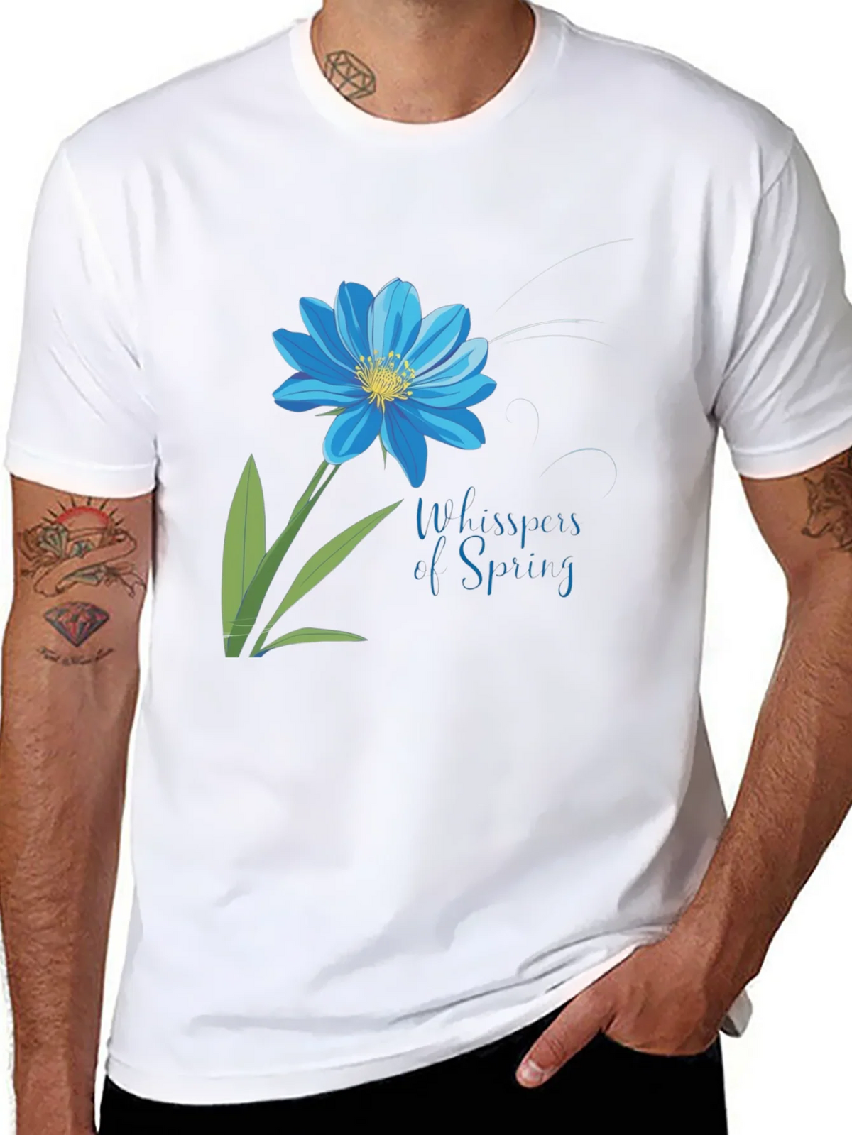 Floral Whispers Spring Graphic T-Shirt product image 5