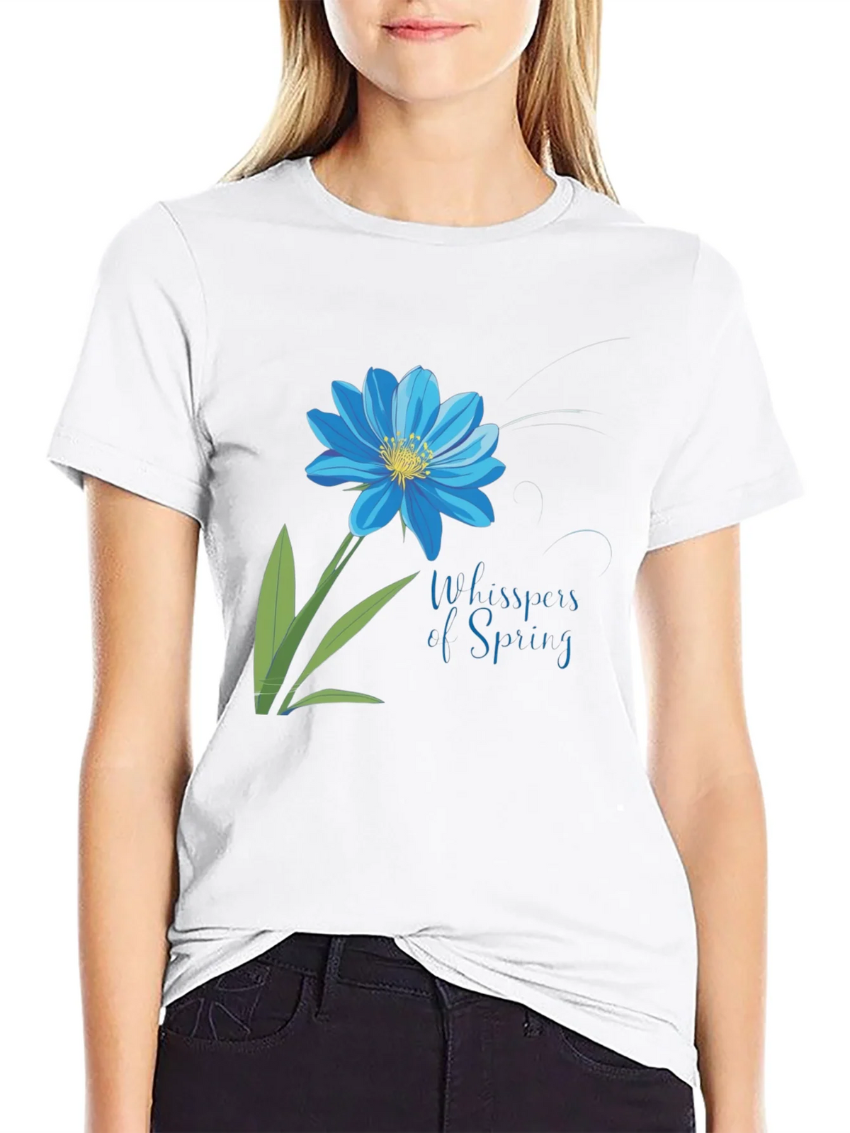 Floral Whispers Spring Graphic T-Shirt product image 6