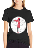Red Figure Graphic Tee - Grunge Style product image 1