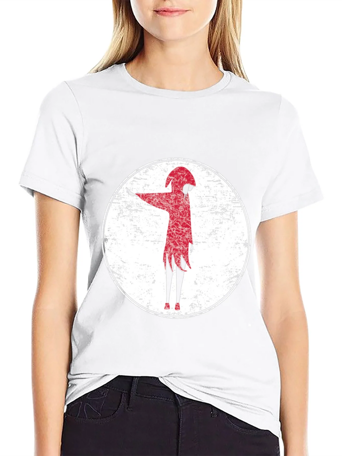 Red Figure Graphic Tee - Grunge Style product image 7