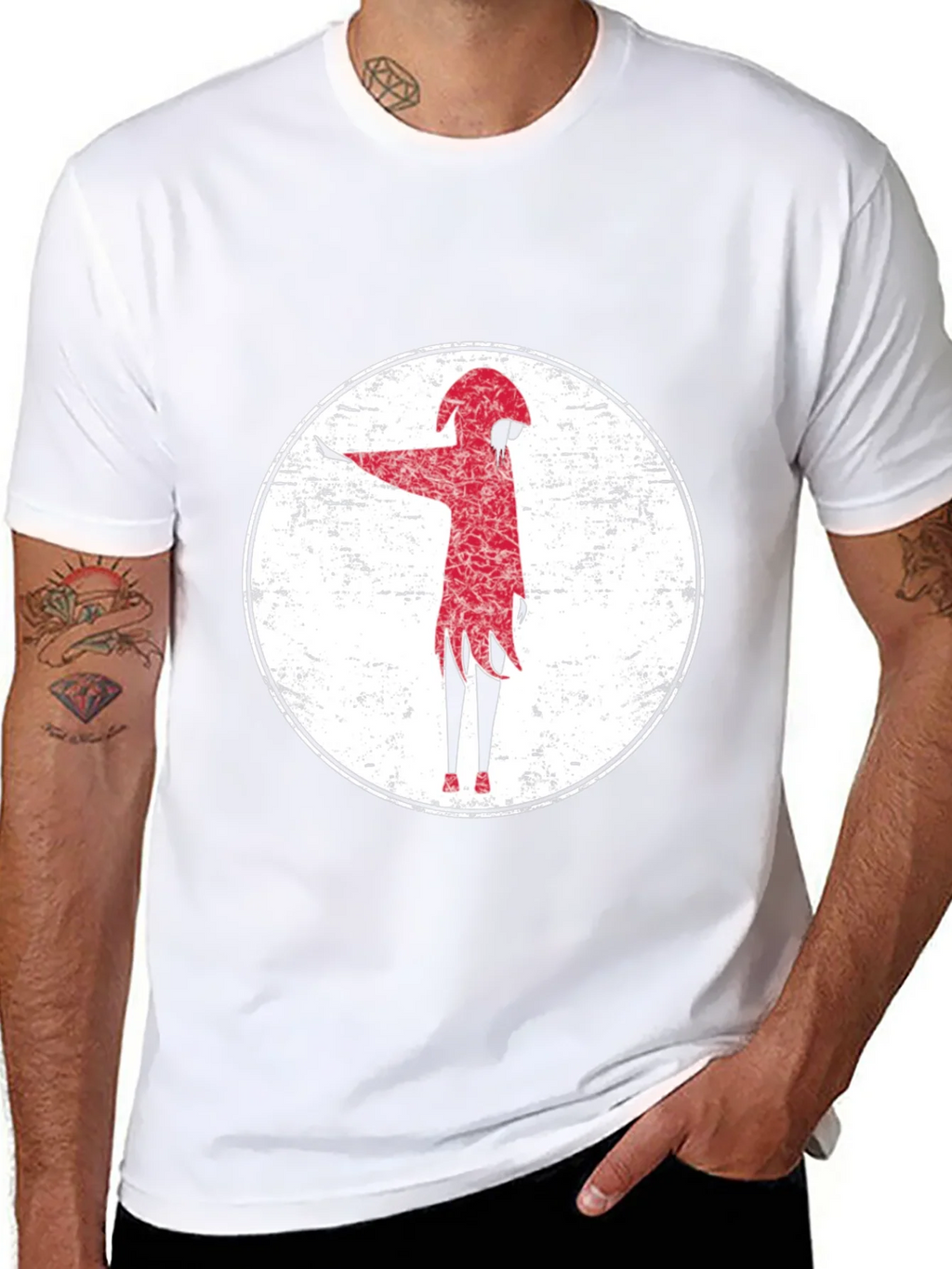 Red Figure Graphic Tee - Grunge Style product image 6