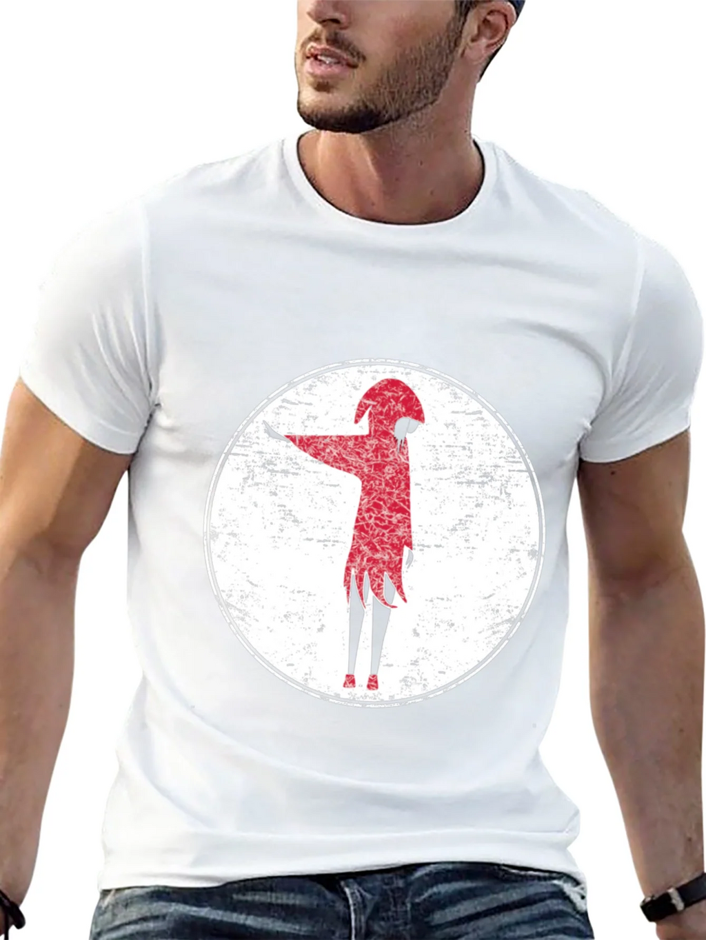 Red Figure Graphic Tee - Grunge Style product image 11