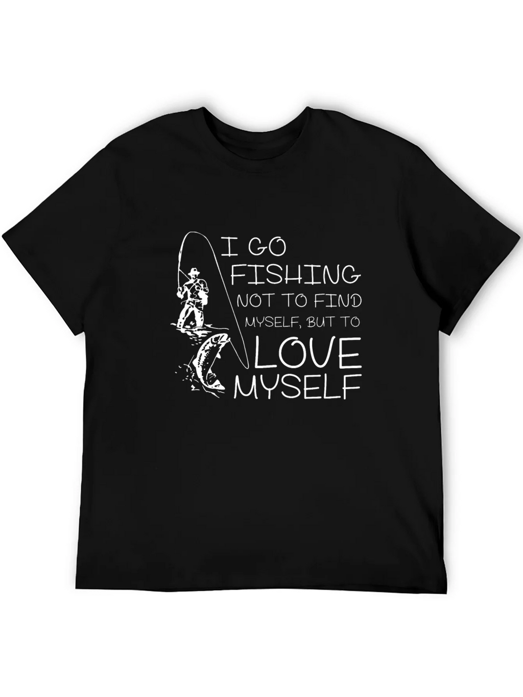 Fishing Graphic Tee: I Go To Love Myself product image 5