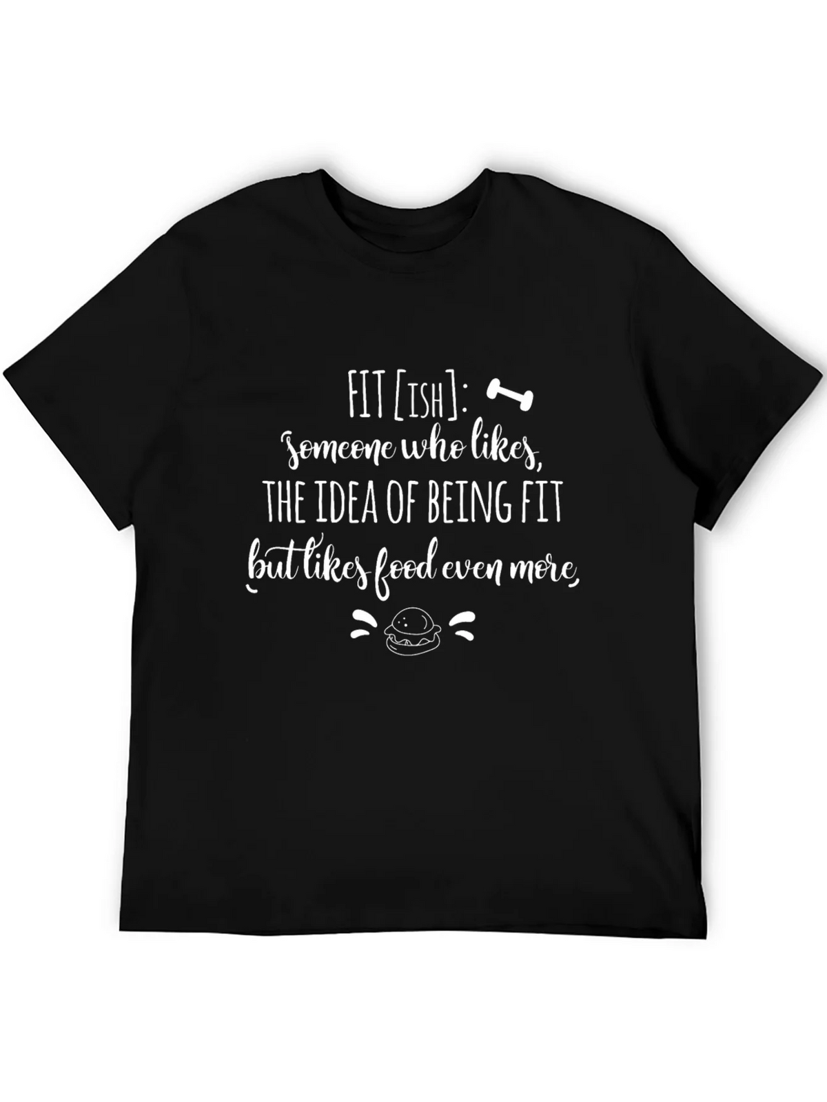 Fit-ish Graphic Tee: Foodie Fitness Humor product image 5