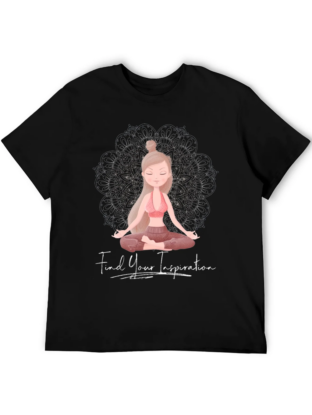Inspirational Yoga Graphic Tee - Find Your Inspiration product image 5