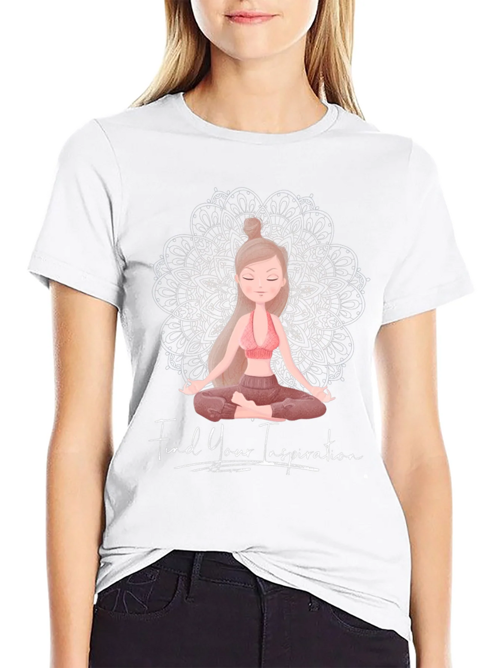 Inspirational Yoga Graphic Tee - Find Your Inspiration product image 8