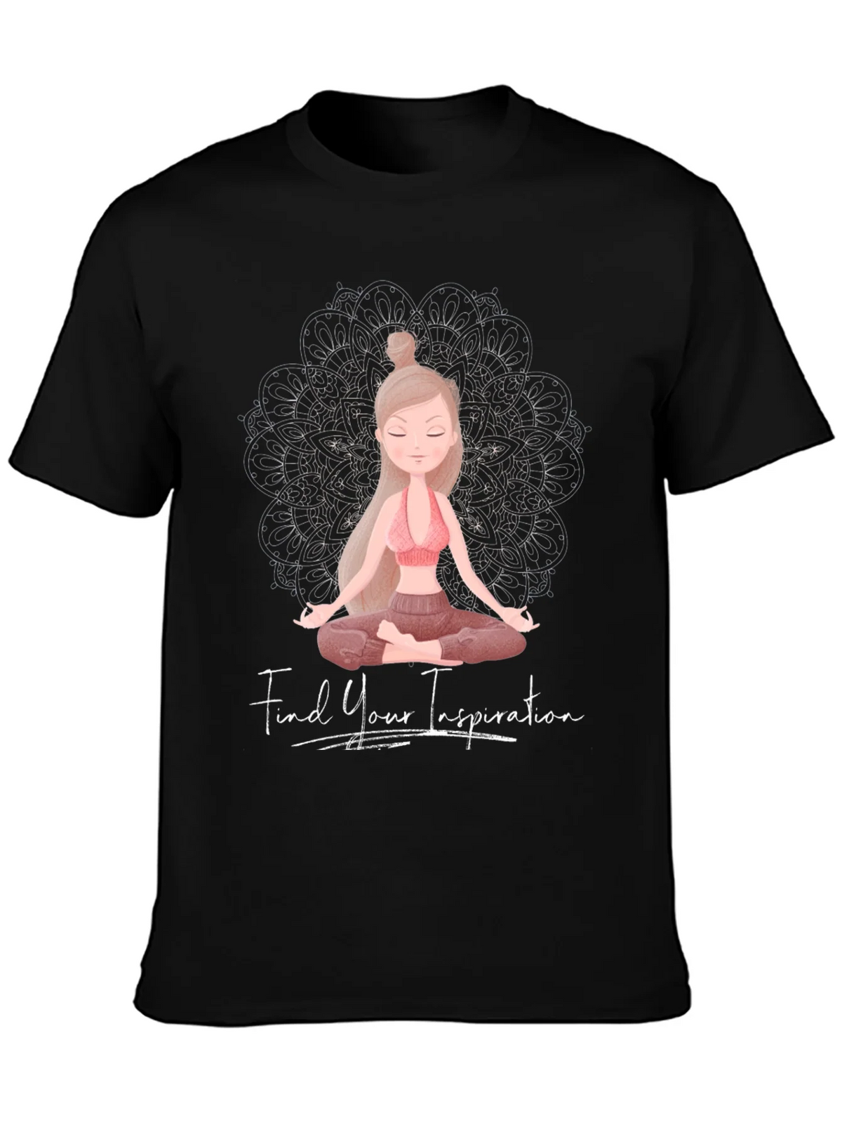 Inspirational Yoga Graphic Tee - Find Your Inspiration product image 3