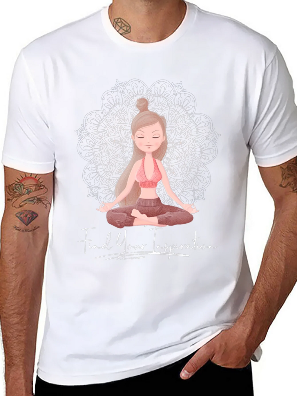 Inspirational Yoga Graphic Tee - Find Your Inspiration product image 7