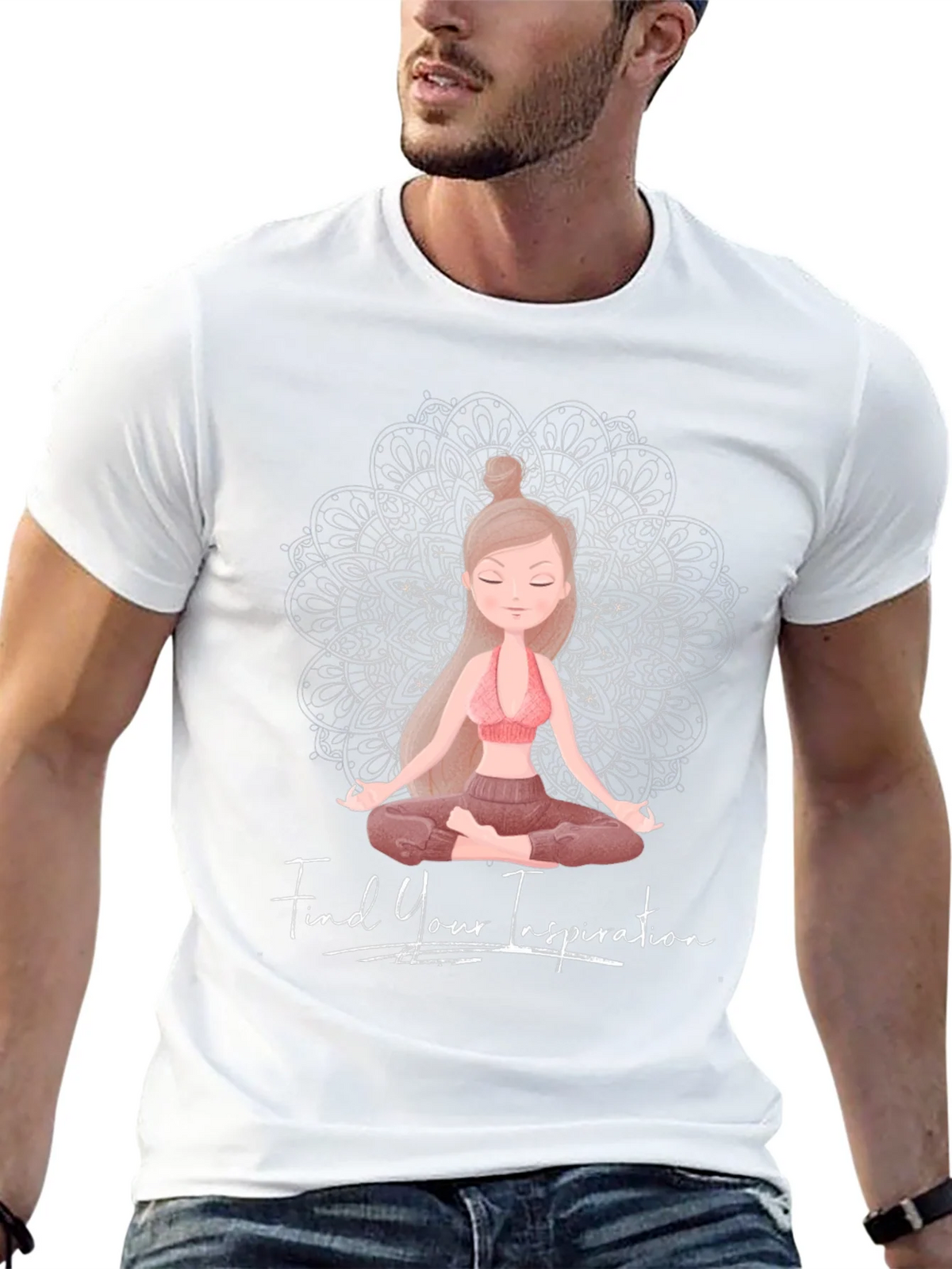 Inspirational Yoga Graphic Tee - Find Your Inspiration product image 12