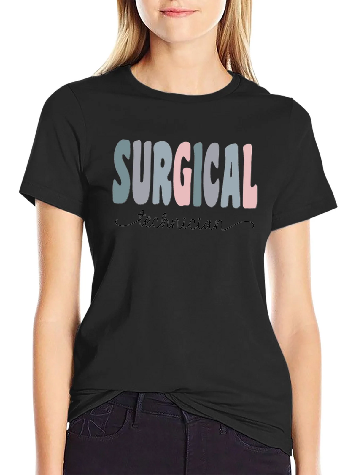 Surgical Technician T-Shirt Black product image 2