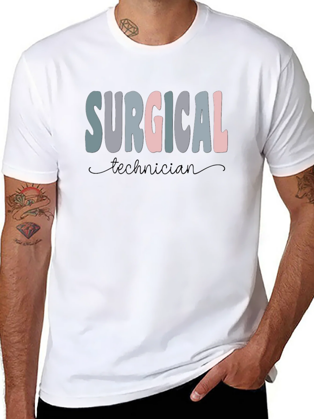 Surgical Technician T-Shirt Black product image 4