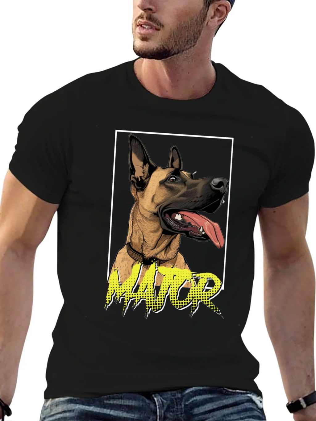 Dog Lovers Major Graphic Tee - Black product image 6