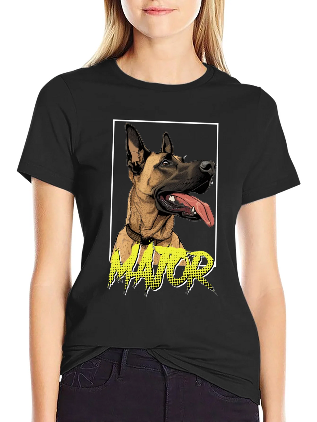 Dog Lovers Major Graphic Tee - Black product image 2
