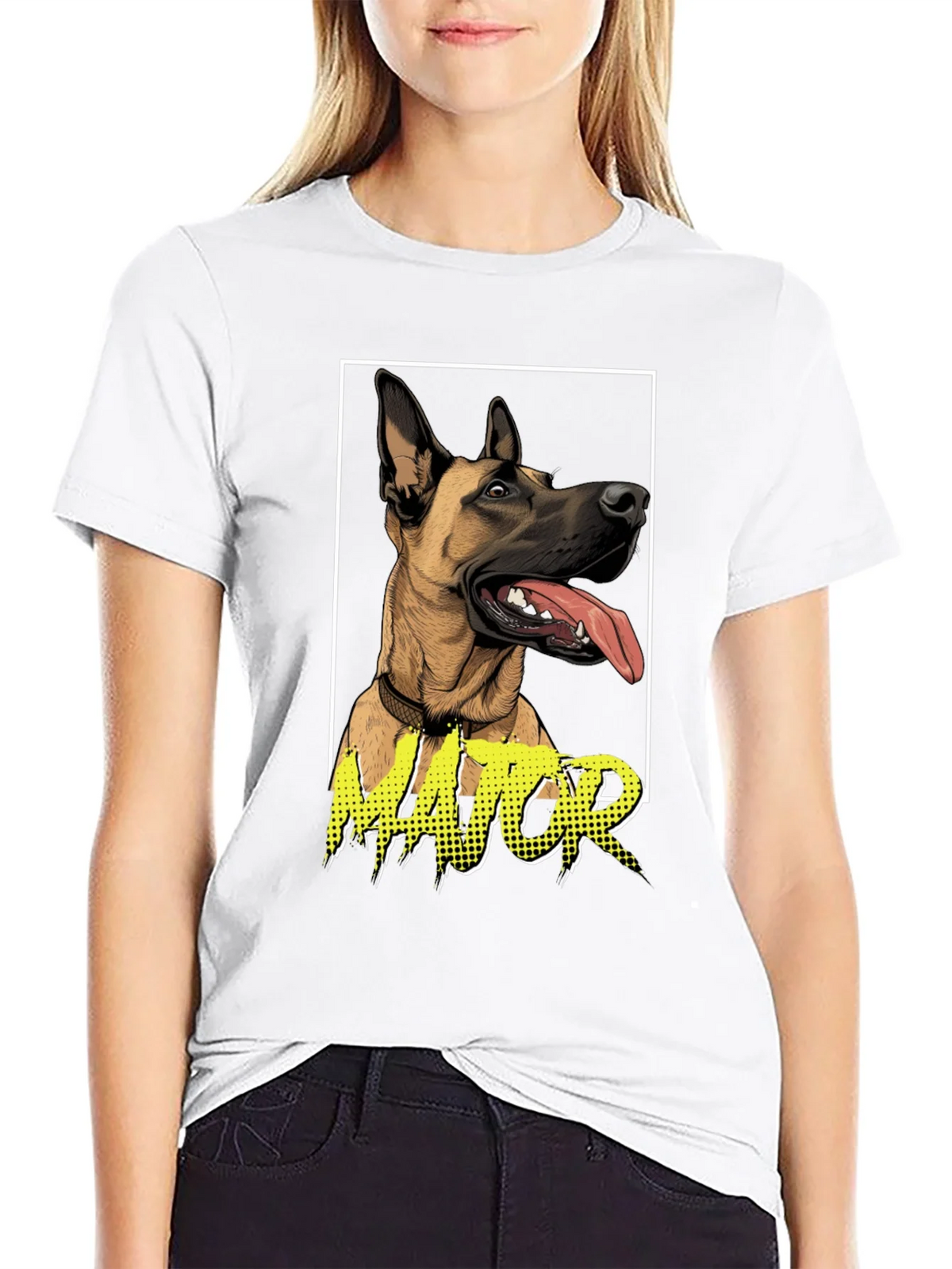 Dog Lovers Major Graphic Tee - Black product image 7