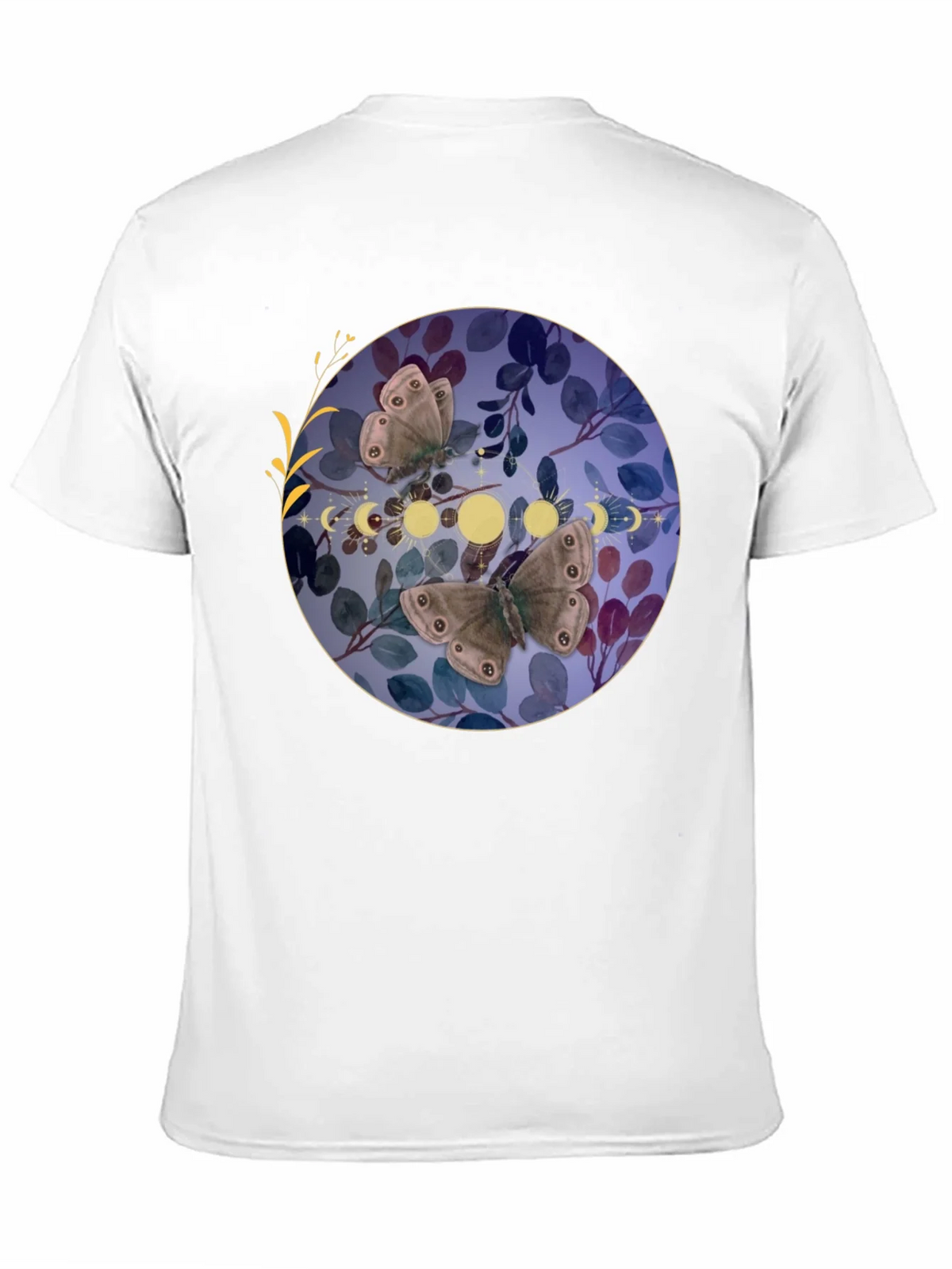 Butterfly & Moon Phase Graphic T-Shirt product image 4