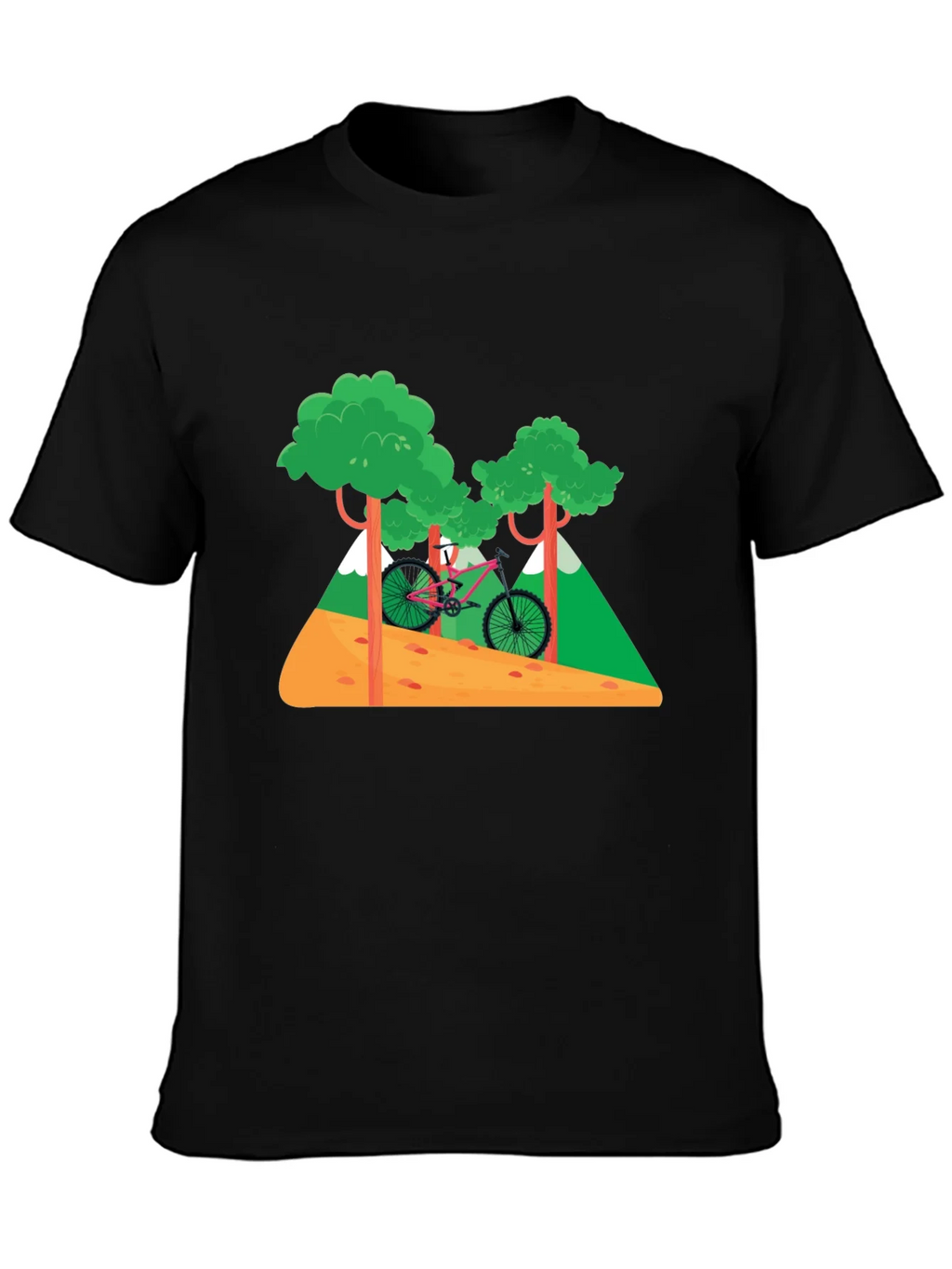 Mountain Bike Graphic T-Shirt - Nature Adventure Tee product image 3