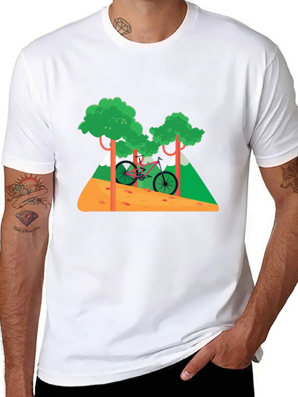 Mountain Bike Graphic T-Shirt - Nature Adventure Tee product image 7