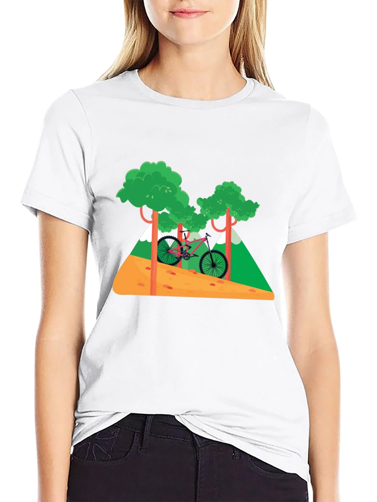 Mountain Bike Graphic T-Shirt - Nature Adventure Tee product image 8