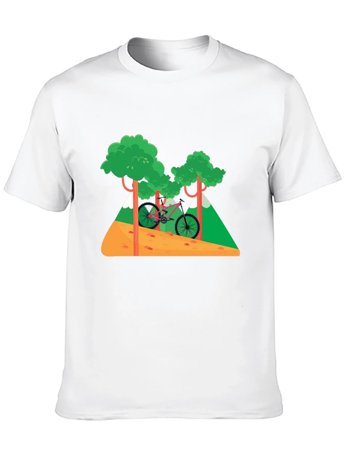 Mountain Bike Graphic T-Shirt - Nature Adventure Tee product image 9