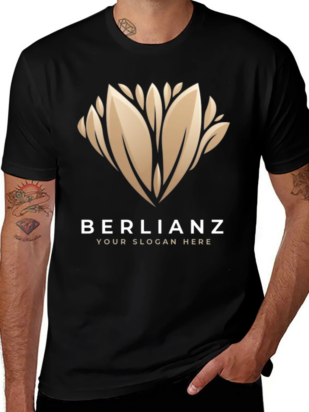 Elegant BERLIANZ Black Graphic Tee product image 1