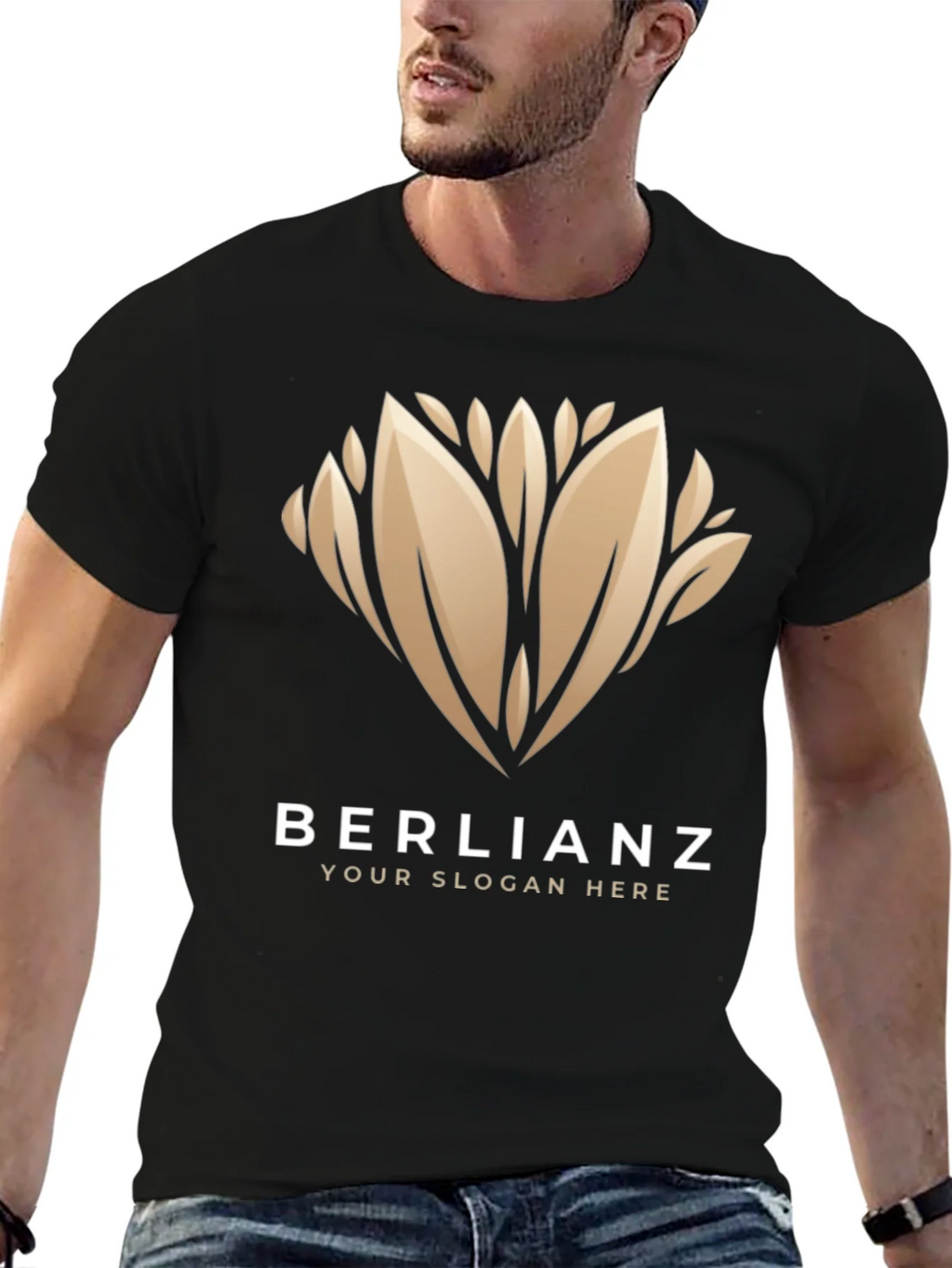 Elegant BERLIANZ Black Graphic Tee product image 6