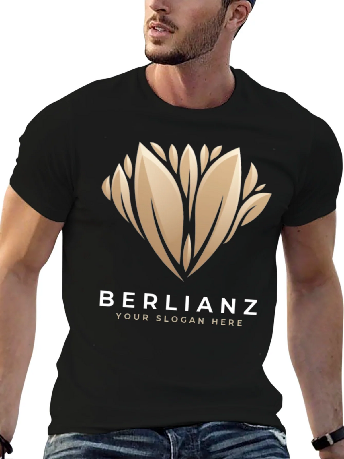 Elegant BERLIANZ Black Graphic Tee product image 6