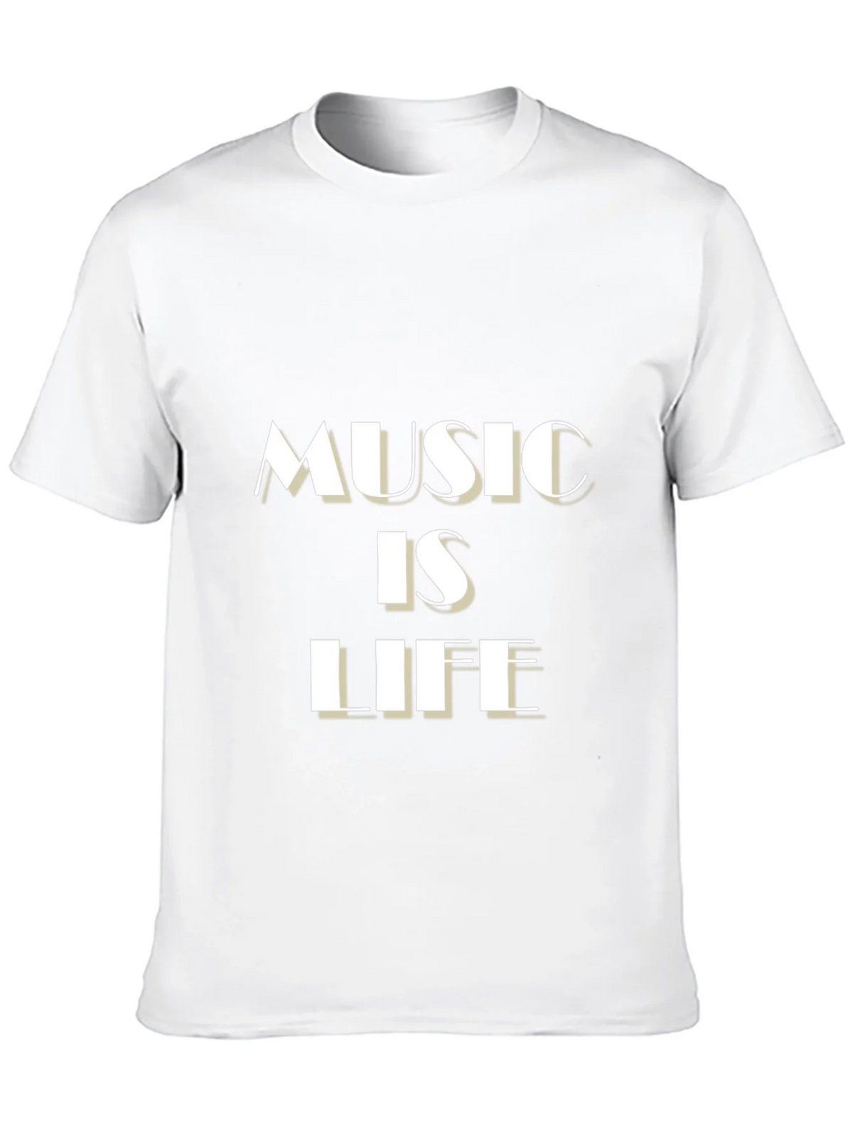 Music is Life Black Graphic Tee product image 8