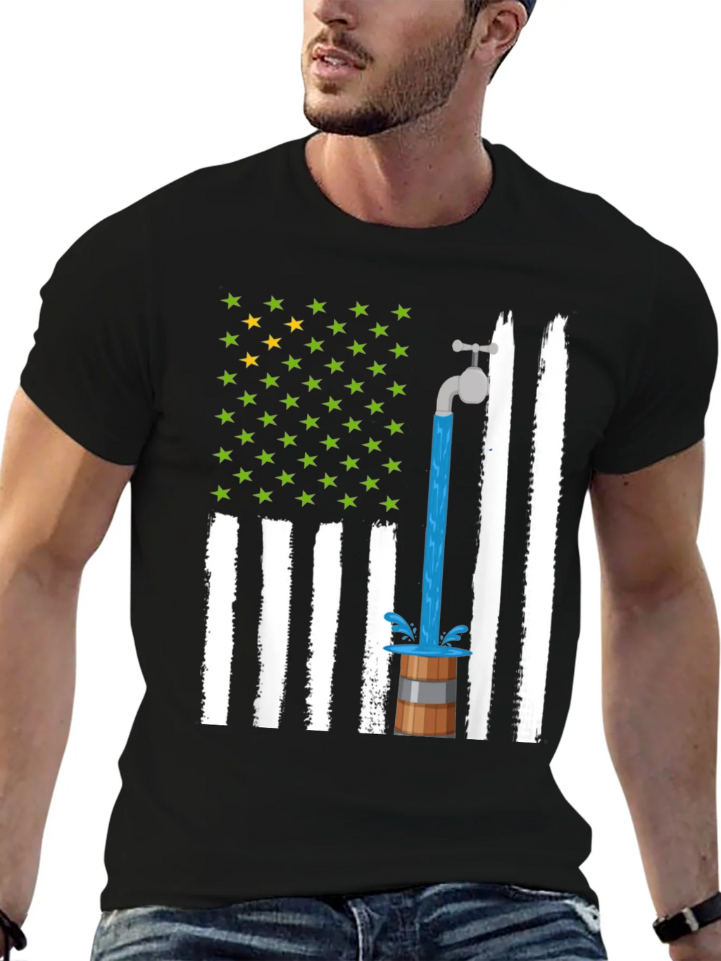Novelty American Flag Graphic Tee product image 6