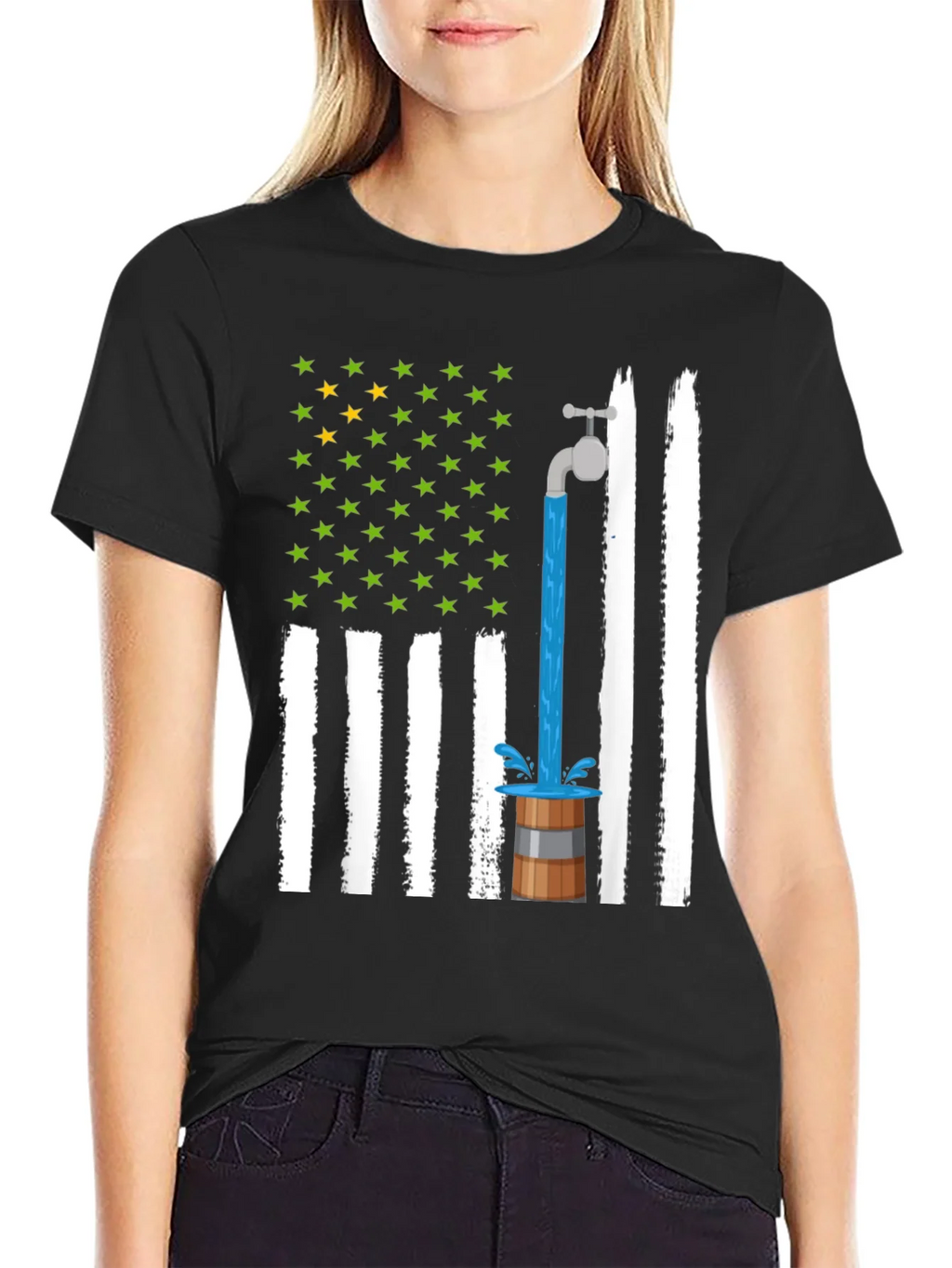 Novelty American Flag Graphic Tee product image 2