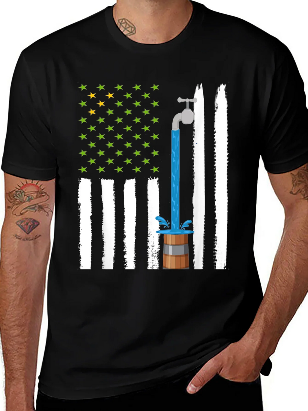 Novelty American Flag Graphic Tee product image 1