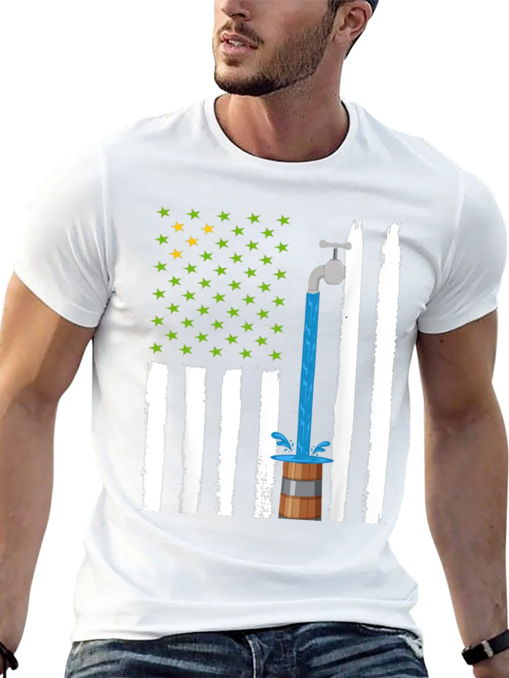 Novelty American Flag Graphic Tee product image 12
