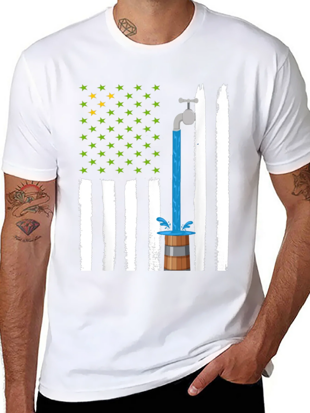 Novelty American Flag Graphic Tee product image 7