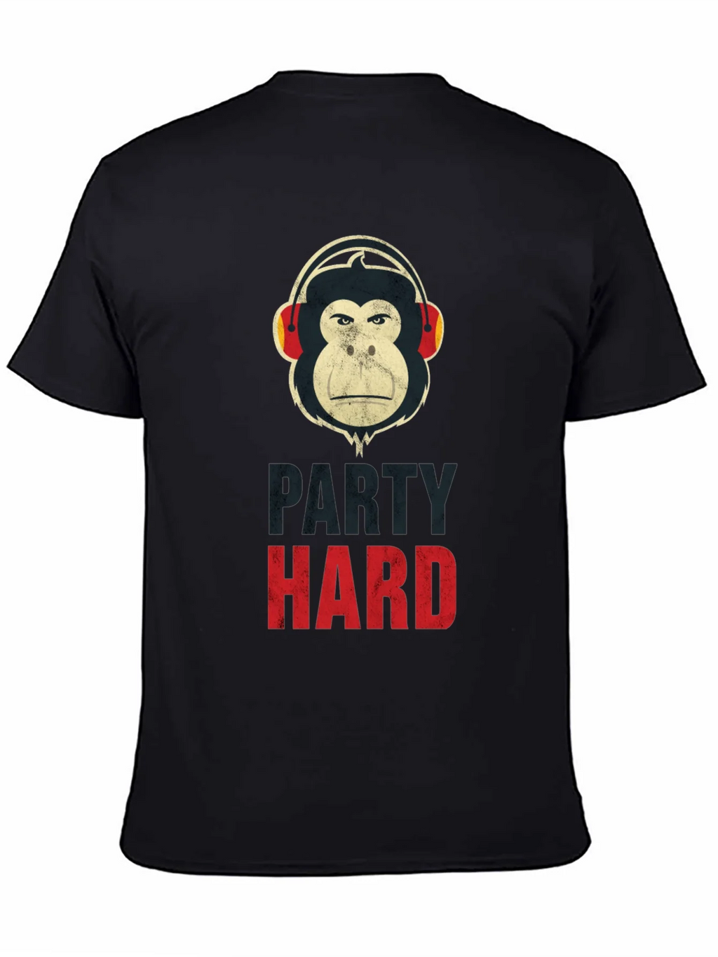 Party Hard Monkey Graphic T-Shirt - Black product image 4