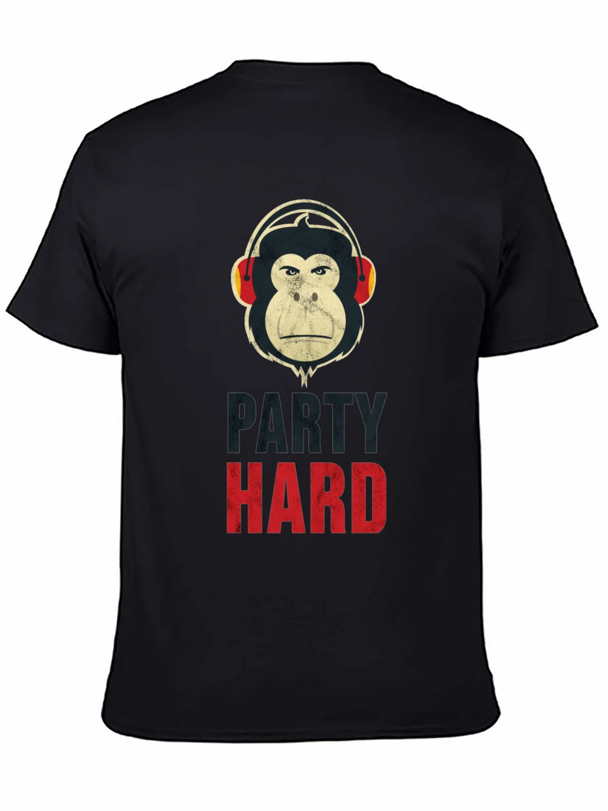 Party Hard Monkey Graphic T-Shirt - Black product image 4