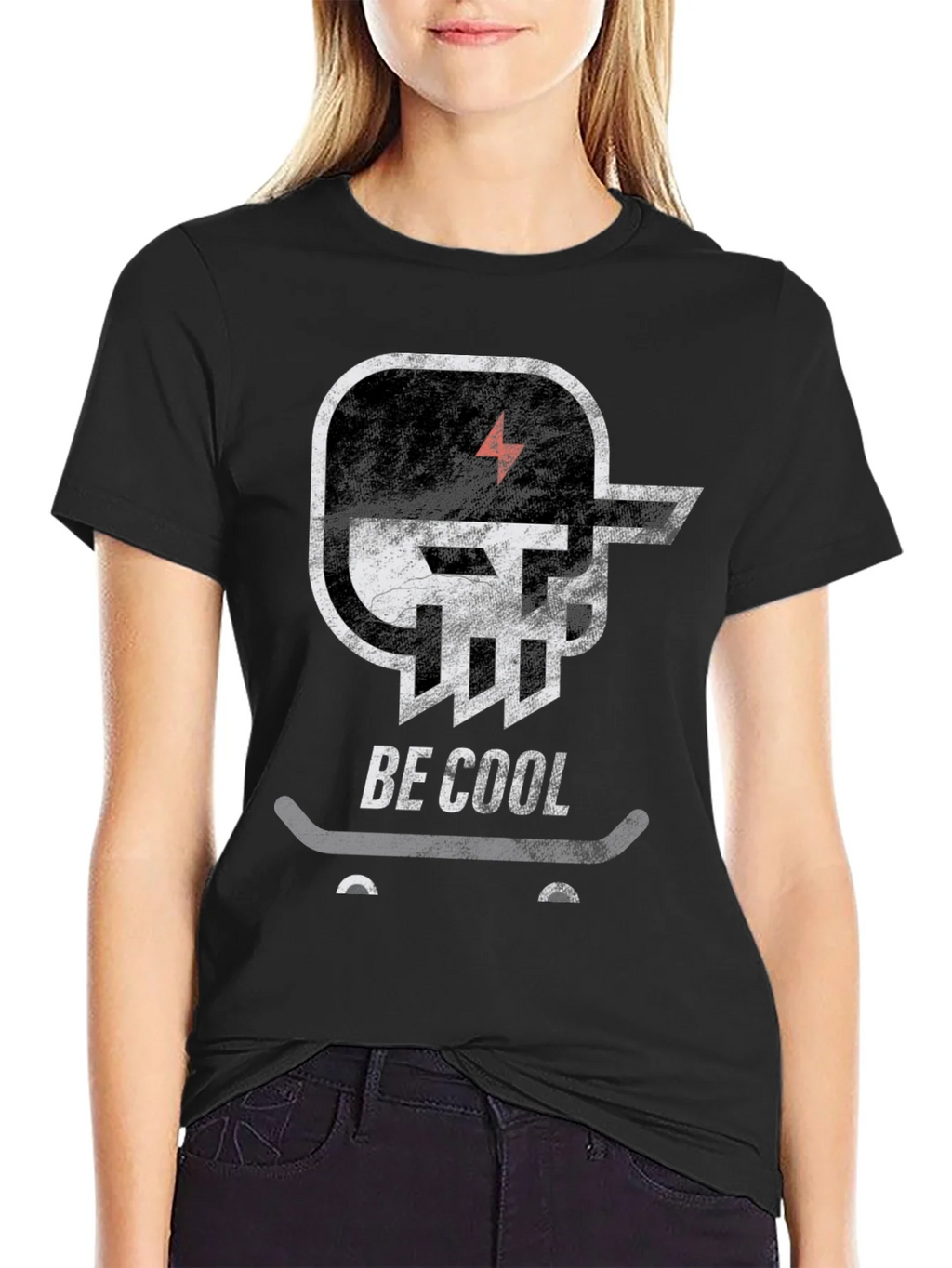 Be Cool Skateboard T-Shirt - Graphic Tee product image 2