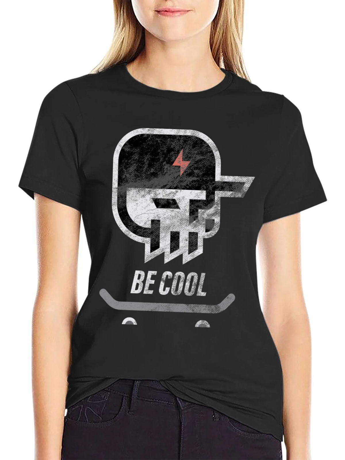 Be Cool Skateboard T-Shirt - Graphic Tee product image 2