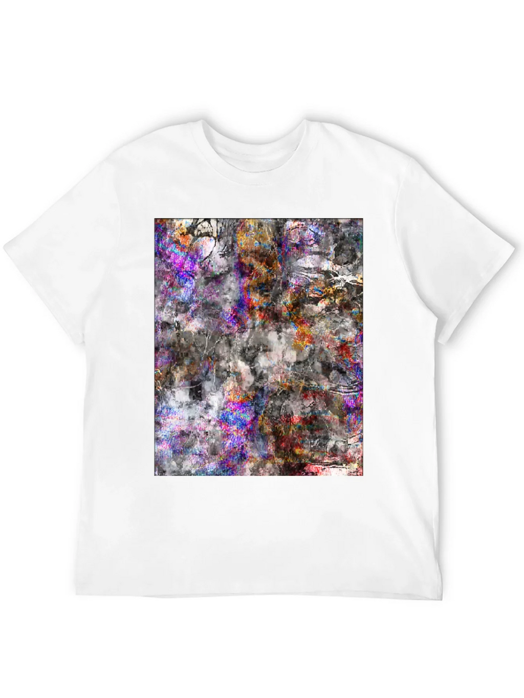 Abstract Art Tee - Black Cotton Blend product image 4
