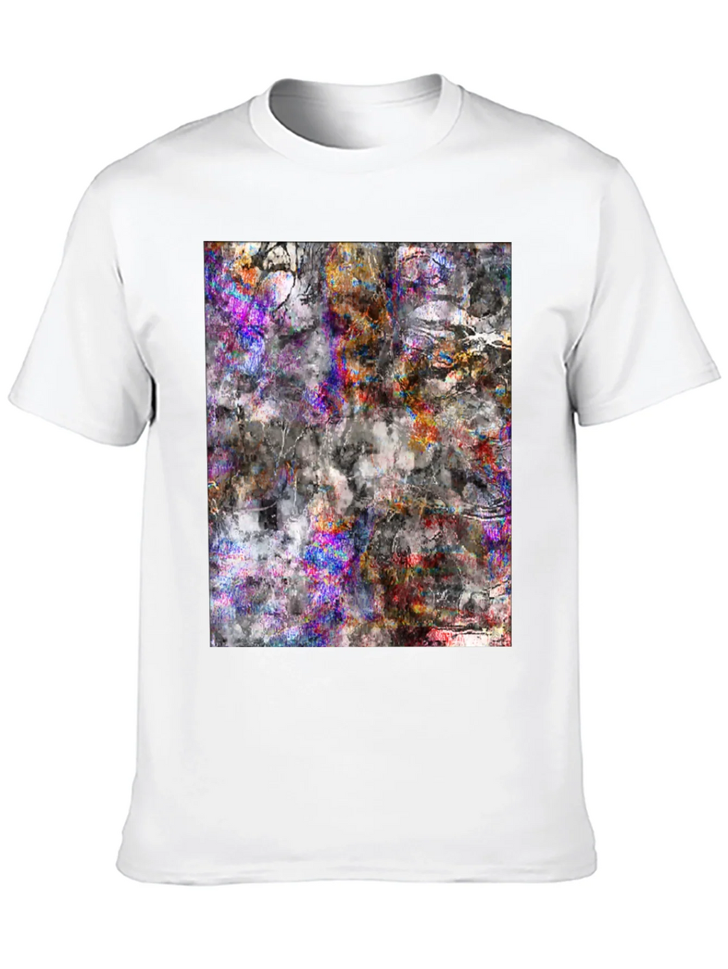 Abstract Art Tee - Black Cotton Blend product image 3