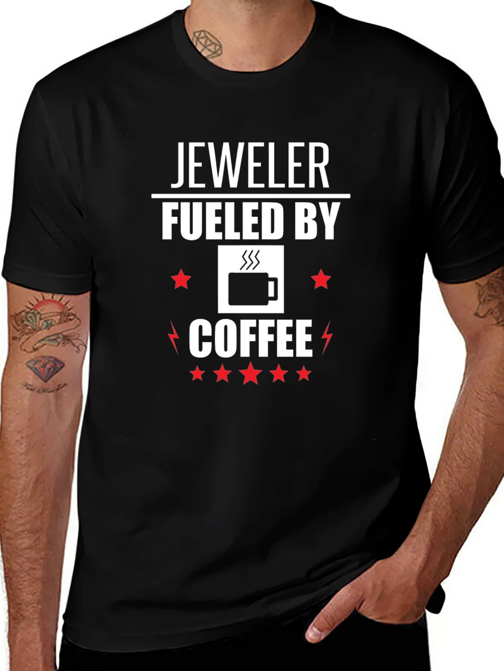 Jeweler Fuelled By Coffee Graphic T-Shirt
